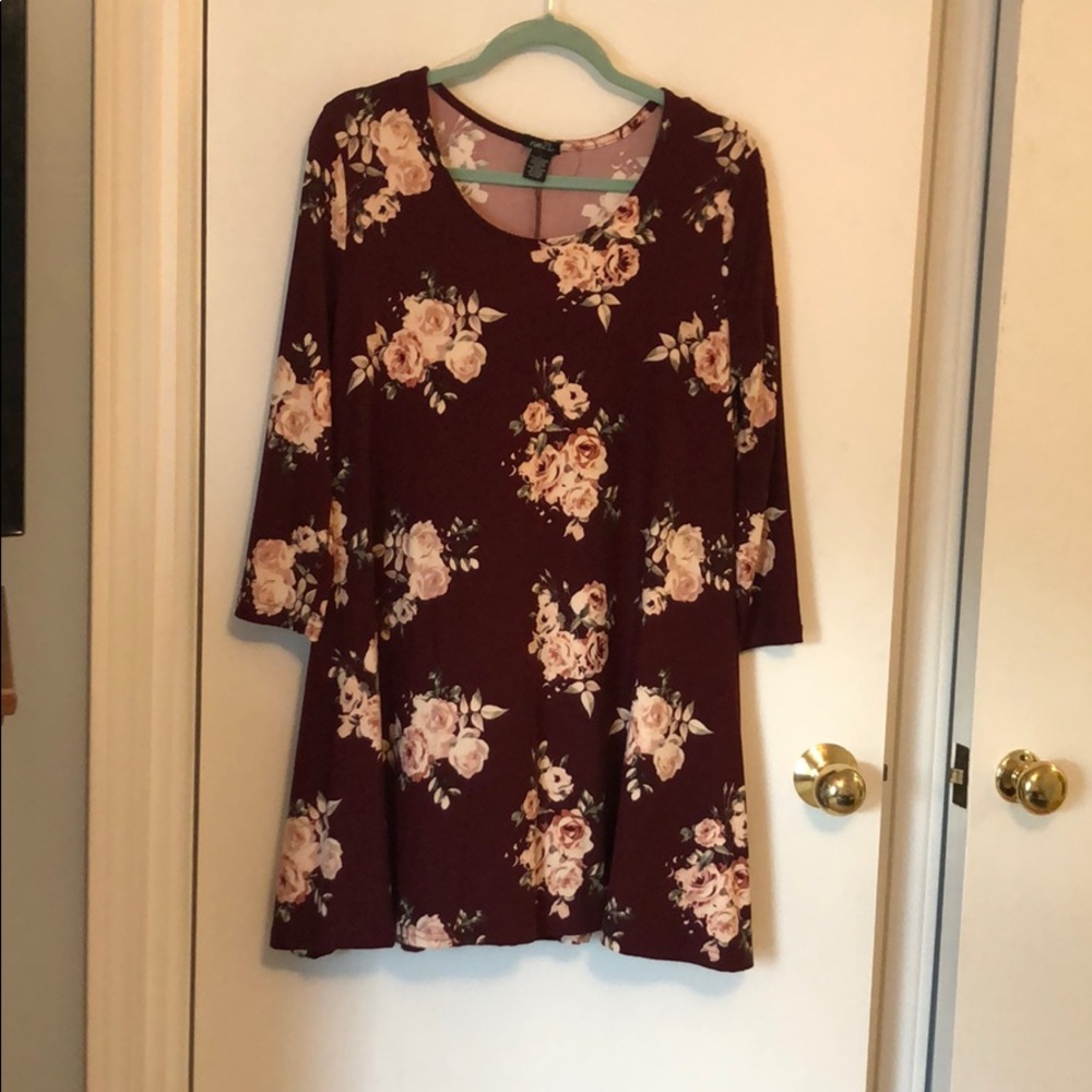 Burgundy dress